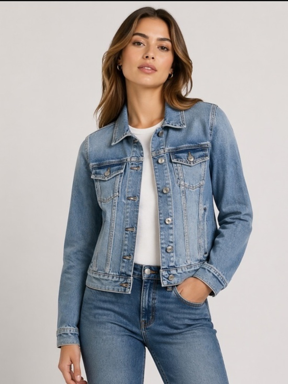 Paige denim jean jacket size a
